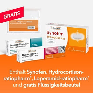 Reiseapotheke Medikamente von ratiopharm - Ideal für den Urlaub