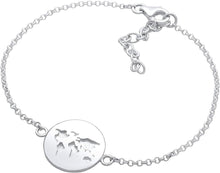 Reise Armband mit Weltkugel Anhänger  ✈ Reiseschmuck von Elli