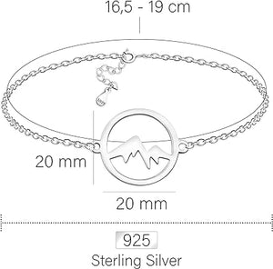 Reise Armband mit Berg Anhänger  ✈ Reiseschmuck von Sofia Milani