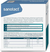 Elektrolyte Plus Elektrolyt Pulver für Flüssigkeitshaushalt Kalium Magnesium von sanotact