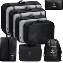 Packtaschen Koffer Organizer Set - Packwürfel für Reisen 8-teilig von Muri