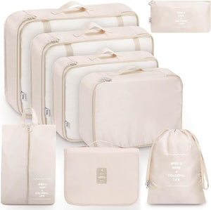 Packtaschen Koffer Organizer Set - Packwürfel für Reisen 8-teilig von Muri Rosa