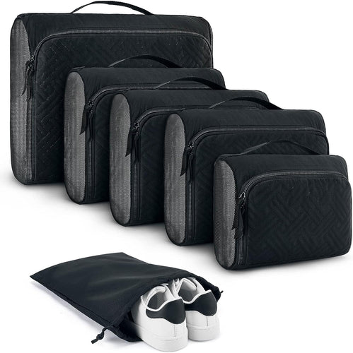 BAGSMART Koffer Organizer Set, Packtaschen Packwürfel für Reisen 6-teilig