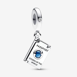 Reise Charm Anhänger ✈ Reiseschmuck Passport Aufklappbar von Pandora