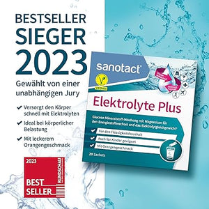 Elektrolyte Plus Elektrolyt Pulver für Flüssigkeitshaushalt Kalium Magnesium von sanotact