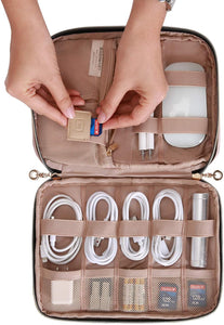 Weiche Elektronik Kabel Organizer Tasche von BAGSMART - Kleine Kapazität, wasserabweisend, ideal auf Reisen