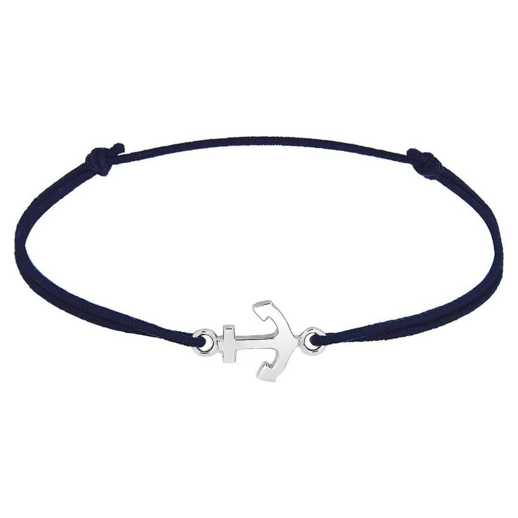 Reise Armband Nylon mit Anker Anhänger  ✈ Reiseschmuck von Elli