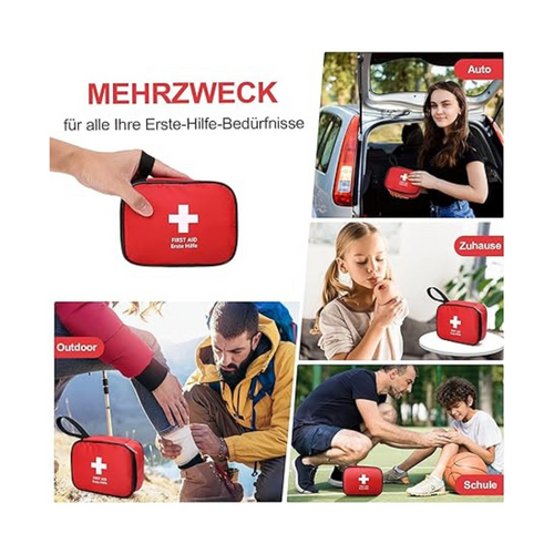 Erste Hilfe Set Reise - Mini Reiseapotheke 90 Teilig - Notfalltasche für Reisen von HONYAO