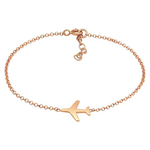 Reise Armband mit Flugzeug Design  ✈ Armband Reiseschmuck von Elli