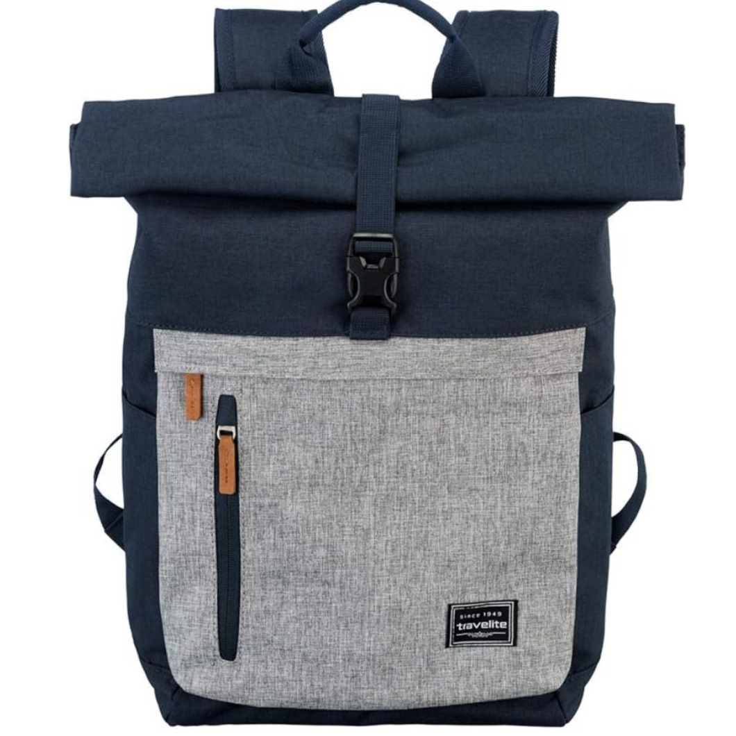 Roll-Top Reise Laptop Rucksack von travelite - Für Herren, Damen bis 15,6