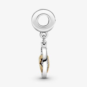 Reise Charm Anhänger ✈ Reiseschmuck Drehende Welt Gold von Pandora