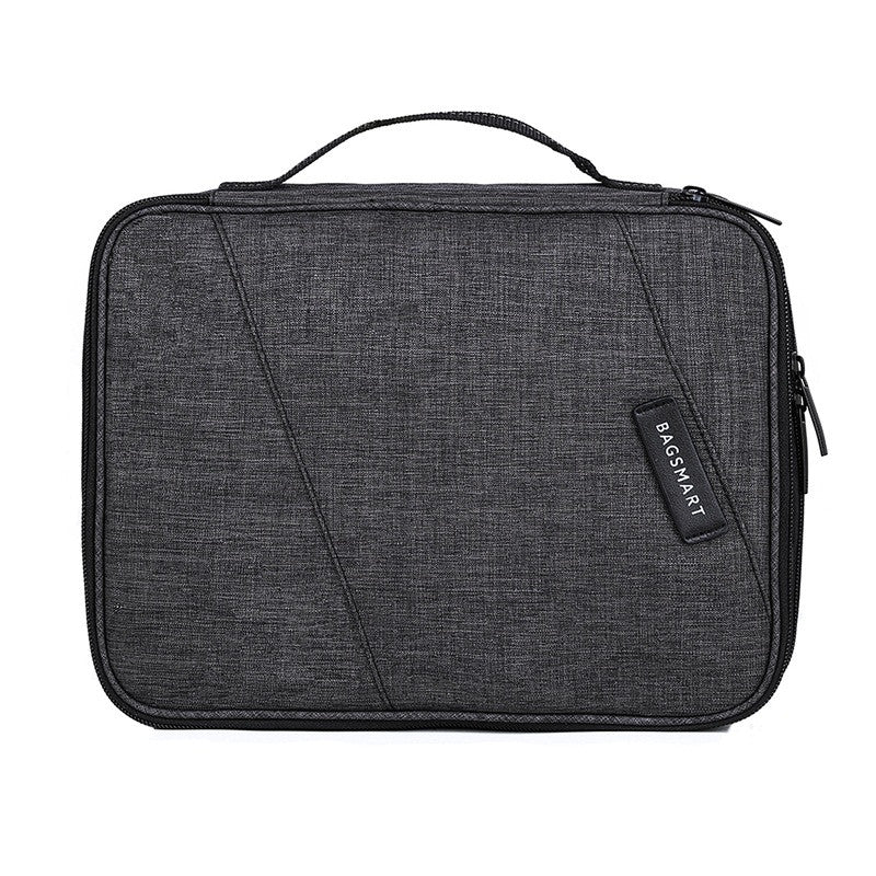 Elektronik Organizer Tasche wasserabweisend von BAGSMART - Universal für sehr viel Zubehör mit großer Kapazität www.trawell.shop