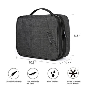 BAGSMART Universal Elektronik Organizer Tasche - Zweilagig - Wasserabweisend